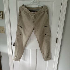 Banana Republic Women Tan Cargo Relaxed Fit